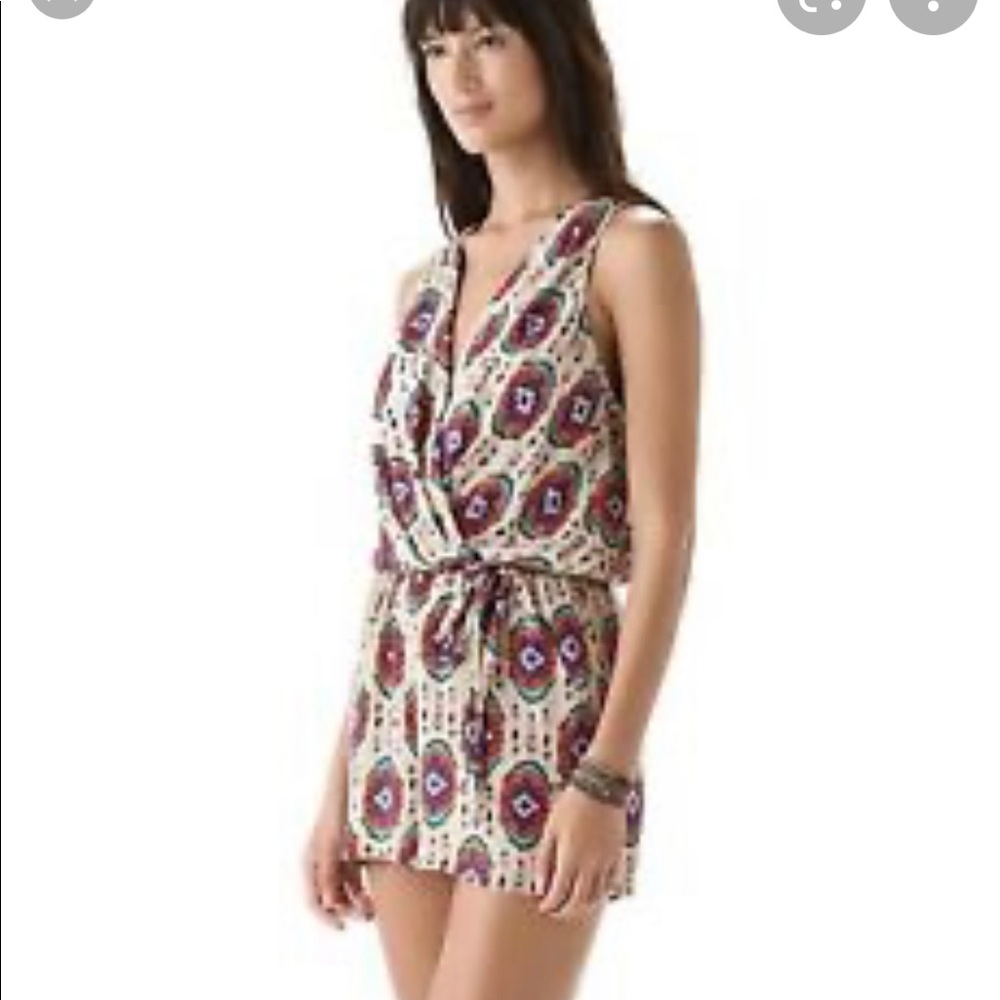 Rory Beca silk tribal romper